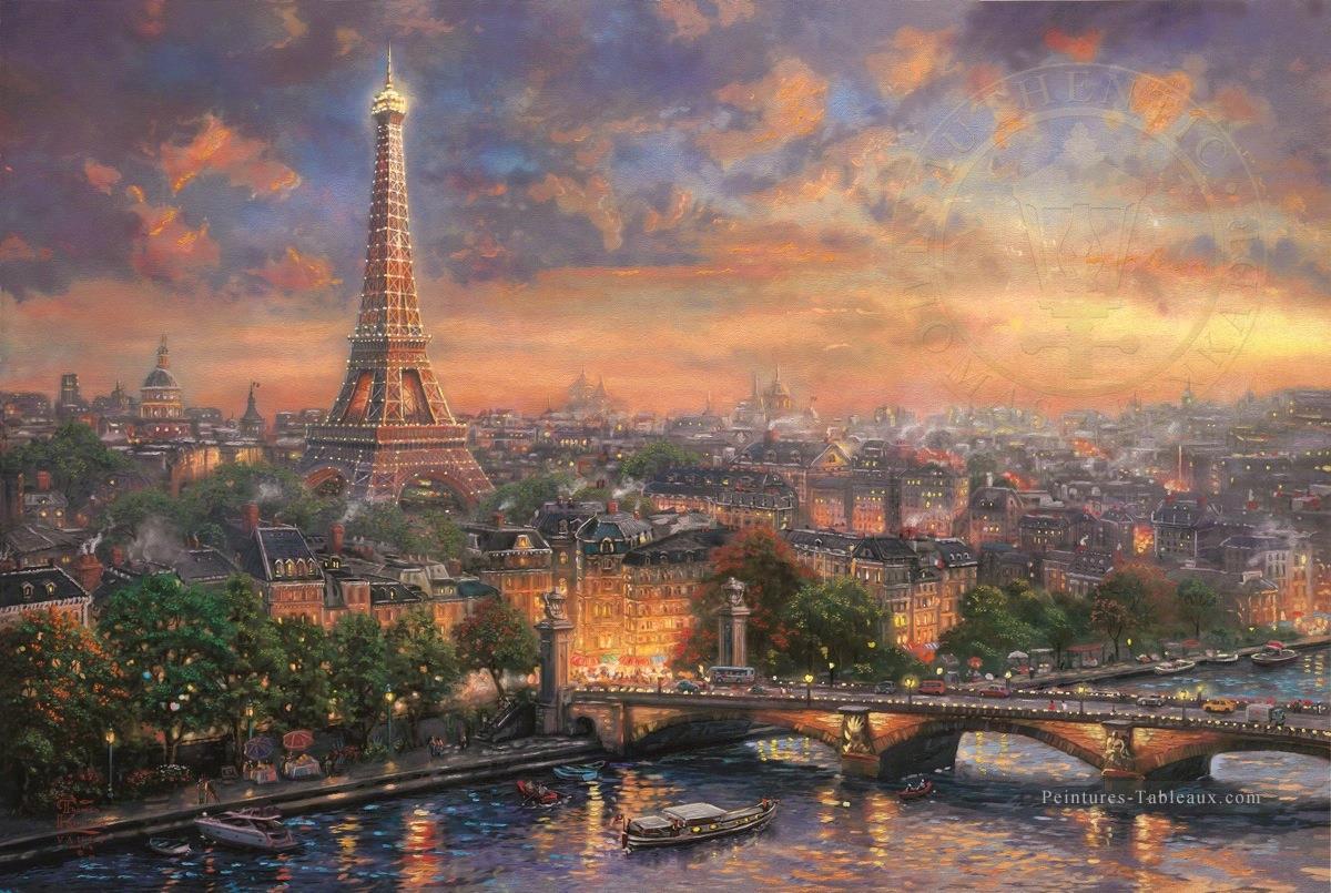 Paris City of Love TK Peintures à l'huile